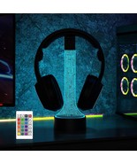 Yuandian Light Up Headphone Stand For Desk, Gaming Headset Holder Rgb Wi... - $36.99