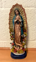 Our Lady of Guadalupe Hand Painted 6.5&quot; Statue, New from Colombia #L016 - £23.73 GBP