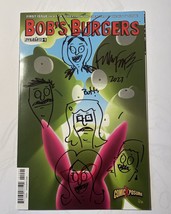 Bob&#39;s Burgers #1 Vol 2 Rare Signed Remark Comic Xposure Variant Ltd To 500 Nm - £29.89 GBP