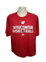 Adidas University of Wisconsin Basketball Adult Medium Red Jersey - £11.85 GBP