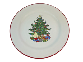 Vintage Cuthbertson American Christmas Tree 12&quot; Serving Platter / Plate - Round - $19.79