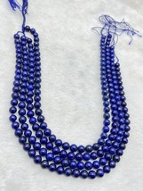 Grade AAA Lapis Lazuli 4PC dark blue special quality beading strings stands - £155.06 GBP
