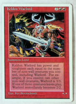 Keldon Warlord - 4th Series - 1995 - Magic The Gathering - $1.49