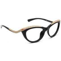 Valentino Sunglasses Frame Only V643SR 001 Gloss Black &amp; Gold Cat Eye It... - £133.67 GBP