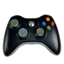 Microsoft Xbox 360 Wireless Controller Black Model 1403 No Battery Cover - £11.31 GBP