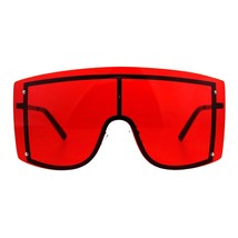 SUPER Oversized Shield Sunglasses Womens Fashion Cover Shades Color Lens - £12.69 GBP+