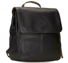 NWB Fossil Claire Leather Backpack SHB1932001 Purse Black $195 Retail Dust Bag - £91.21 GBP