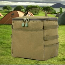Outdoor Camping Gas Tank Storage Bag Large Capacity Ground Nail Tool Bag... - £19.54 GBP