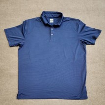 CALLAWAY OPTI-DRI GOLF Polo Shirt Mens XL Blue Striped Moisture Wicking - $21.65