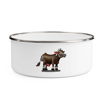 CG Dark Brown Cow Enamel Bowl - £22.38 GBP+