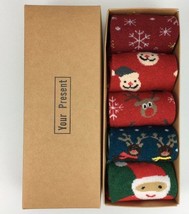 Ladies Novelty Christmas Holiday 5PR Socks Gift Set - £10.32 GBP