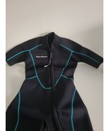 Seaskin Women&#39;s 3mm Neoprene Short Black &amp; Blue Trim Wetsuit - XS - New - £23.71 GBP