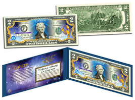 CANCER * Horoscope Zodiac * Genuine Legal Tender Colorized U.S. $2 Bill - £10.94 GBP