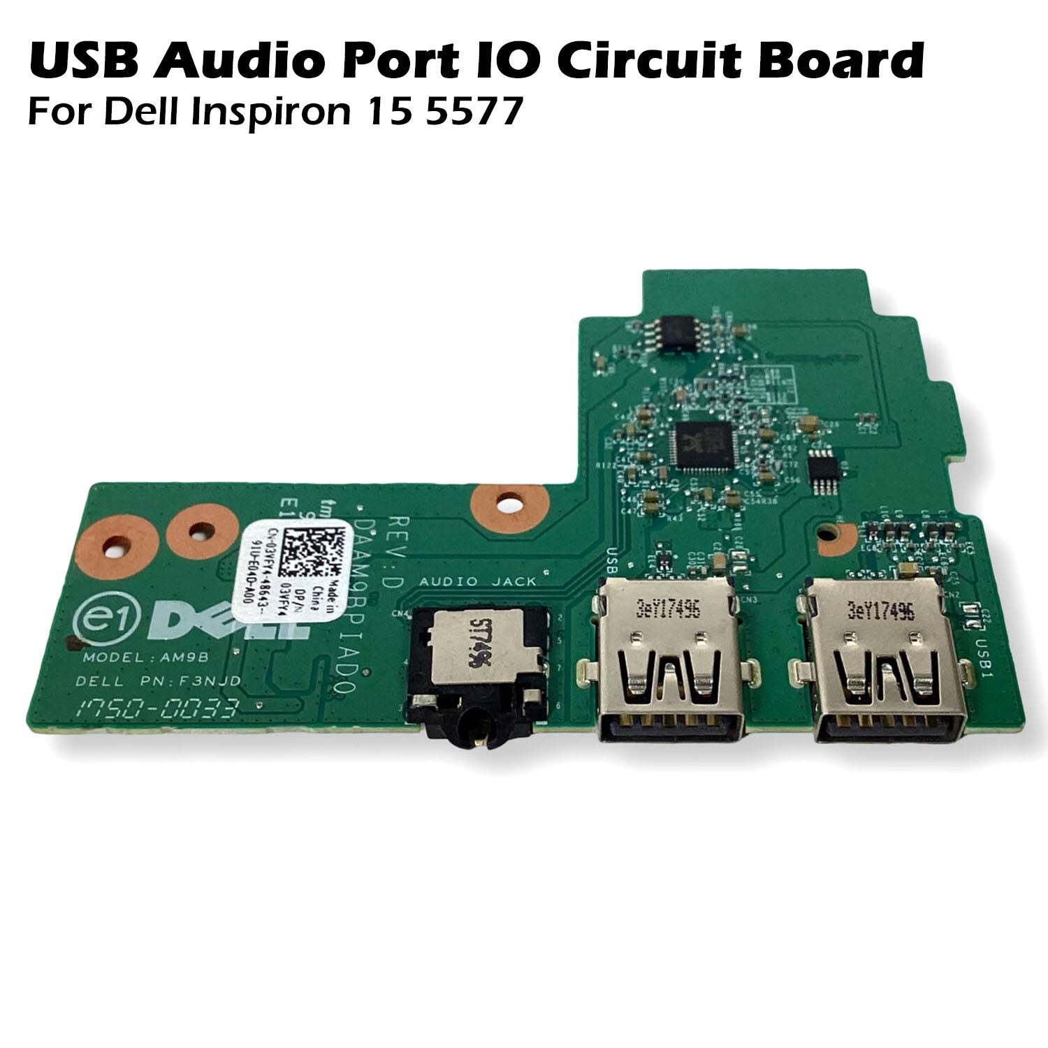Genuine Dell Inspiron 15 5577 USB Audio Port IO Circuit Board 3VFY4 03VFY4 088NC Item image 2