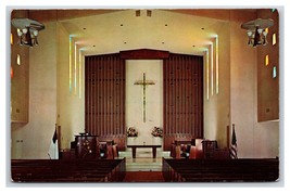 Community Church Front Sanctuary Palm Springs California UNP Chrome Postcard D21 - £3.08 GBP