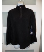 Starter Micro Fleece 1/4 Zip Black Pullover Size 18 (XXL) Boys NEW - $19.75 CAD
