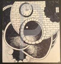 Bill Jameson Surrealism Drawing &quot;A Clock In Time&quot;  - £23.46 GBP