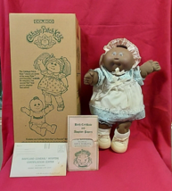 1984 Cabbage Patch Kids Preemie Doll w Box Papers Verna Johanna African American - £55.15 GBP