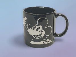 Disney Mickey Mouse Black Ceramic Mug Vintage Style 4.75" - $3.99