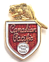 Canadian Pacific Spans The World Beaver Logo CP Railway Advertising Rail... - $14.99