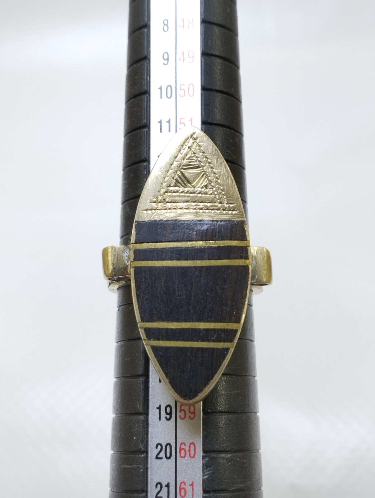 Tuareg Brass & Ebony Ring – Handmade Berber Tribal Jewelry from Morocco Item image 6