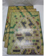 Lot Of (3) ASL Advanced Squad Leader Mounted Cardboard Maps 1-3 - $38.01 CAD
