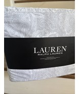 Ralph Lauren Paisley Gray White King  Sheet Set 4 ~New - $150.90 CAD
