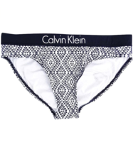  NEW Calvin Klein Logo Printed Black White Swim Bikini Brief Bottom L CG... - $19.79