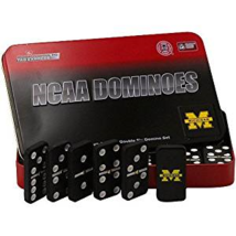 NCAA Michigan Wolverines Domino Set in Metal Gift Tin - £31.96 GBP