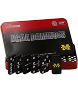 NCAA Michigan Wolverines Domino Set in Metal Gift Tin - £31.63 GBP