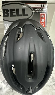 Bell Voyager Adult Bicycle Helmet &amp; Visor Black Ages 14+ 54-61 Cm/ 21.25... - $19.77