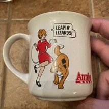 Vintage  Mug Coffee Cup Applause Annie Sandy Dog 1982 Leapin’ Lizards - £9.12 GBP