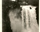 Vtg Postcard RPPC 1930s North Bend Washington WA Snoqualmie Falls Waco P... - £15.31 GBP