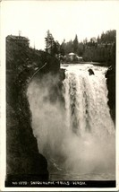 Vtg Postcard RPPC 1930s North Bend Washington WA Snoqualmie Falls Waco Photo - £15.34 GBP