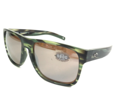 Costa Sunglasses Spearo XL 06S9013-0959 Green Square Frames Mirrored Len... - $205.48