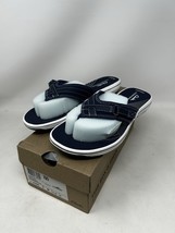 Clarks Cloud Steppers Women&#39;s Breeze Sea Navy Flip-Flops Size 8 - $748.09 MXN