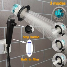 Cabezal de ducha de baño de hélice de nuevo diseño, ahorro de agua a alta presió - £14.64 GBP+