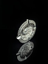 Nickel Chrome Plated Bird Ashtray Measures 6.75" L x  5.25" W image 4