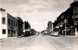 Postcard Real Photo Peru IL Fourin Street RPPC  1947 Posted Divided Back - $12.73