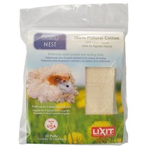 [Pack of 2] Lixit Cozy Nest Natural Cotton Bedding 12 Count - £16.16 GBP