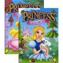 PRINCESS FOIL &amp; EMBOSSED Coloring &amp; Activity Book | 2-Title - £7.11 GBP+