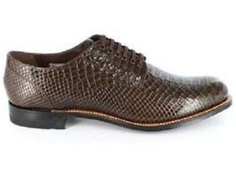 Stacy Adams Madison Anaconda Print Leather Mens Shoes Brown Biscuit  00055-200 image 6