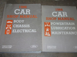 1986 Ford Tempo Escort Mercury Topaz Lynx Service Shop Repair Manual Set... - £10.29 GBP
