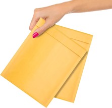 10ct Gold Kraft Bubble Padded Envelopes 6.5 x 9 Mailers Self Seal Envelopes - £7.70 GBP