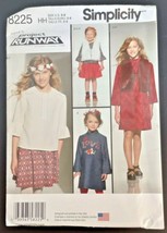 Simplicity Pattern 8225 Child&#39;s Girl&#39;s Dress Tunic Skirt Lined Vest HH Sz 3-6 UC - £5.02 GBP