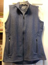 NWT Ladies BERMUDA SANDS Blue Fleece Lined Knit Golf Vest - M &amp; XXL $85  - $36.99