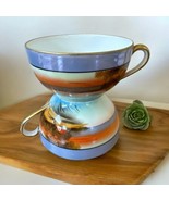Vtg Noritake Chikaramachi Japanese Porcelain 2 Tea Cups Hand-painted House - $753.77 MXN