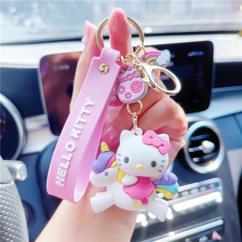 Sanrio Hello Kitty Keychain Female Cute Cartoon Cinnamoroll Doll Key Pendant My - £12.08 GBP