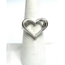 925 Sterling Silver Heart Ring Size 6.75 Sky - £24.12 GBP