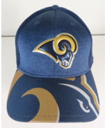 LA Rams New Era NFL Draft On Stage Legends Baseball Hat Cap Blue L/XL 3930 - £18.58 GBP